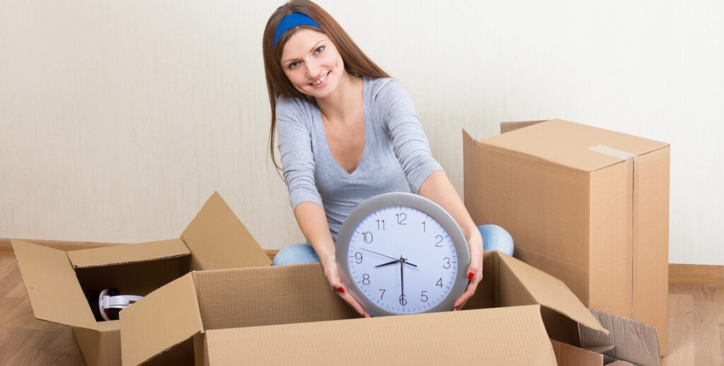 Hiring us for your move out clean saves you time!