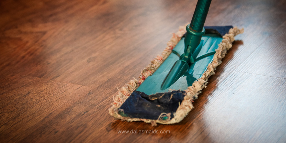 Mopping Clean Linoleum Faux Wooden Floors