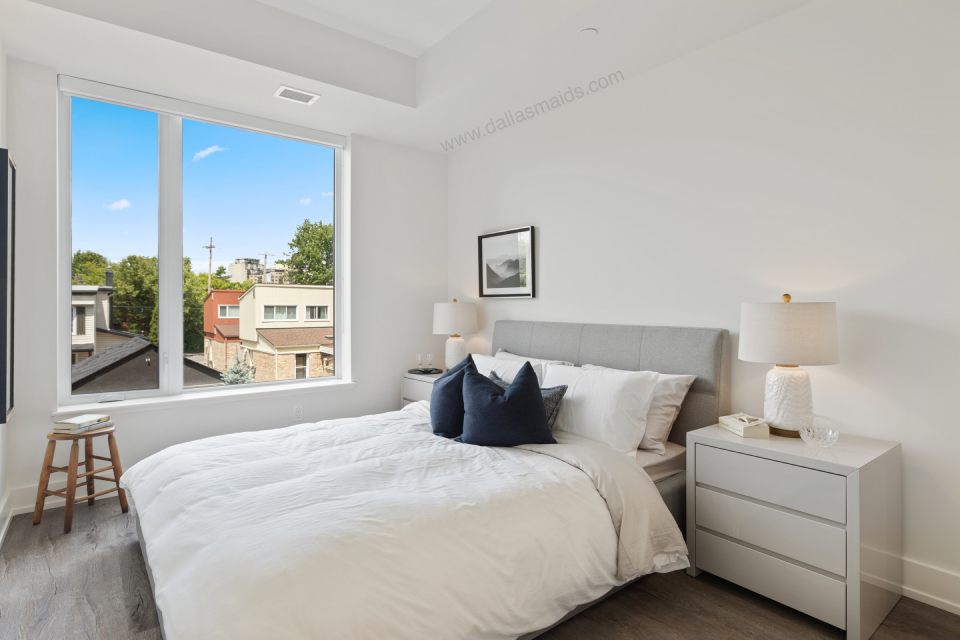 Dallas Maids - Clean White Bedroom