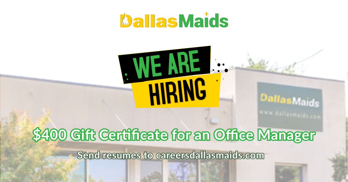 Dallas Maids - $400 Gift Certificate for an Office Manager
