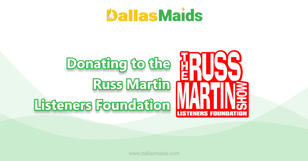 Dallas Maids - Donating to the Russ Martin Listeners Foundation